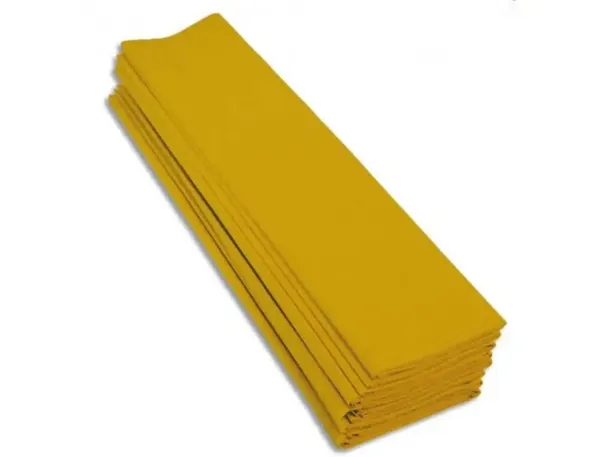 Papier crepon clairefontaine standard 0,5x2m crepage 40% coloris jaune citron paquet 10 feuilles — Non classé