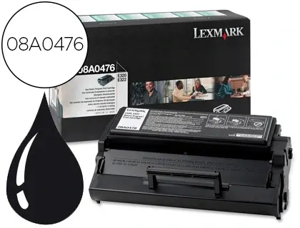 Toner laser original lexmark 08a0476 3000 p noir — Non classé