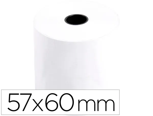 Bobine thermique q-connect 57mm largeur x 60mm diametre 55gr sans bisphenol a — Non classé