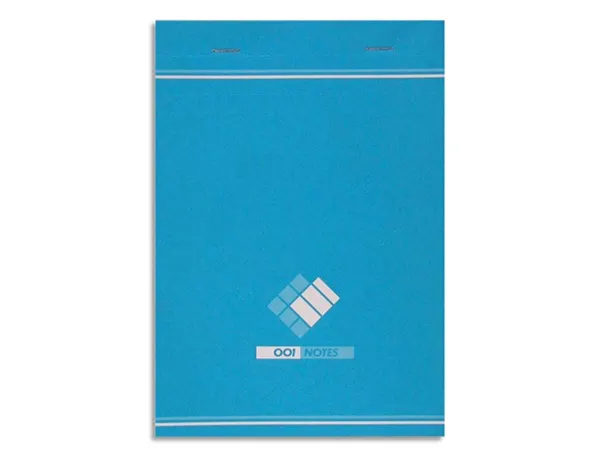 Bloc mémo conquerant sept couverture offset agrafé en tête a5 148x210mm 160 pages 60g 5x5mm — Non classé