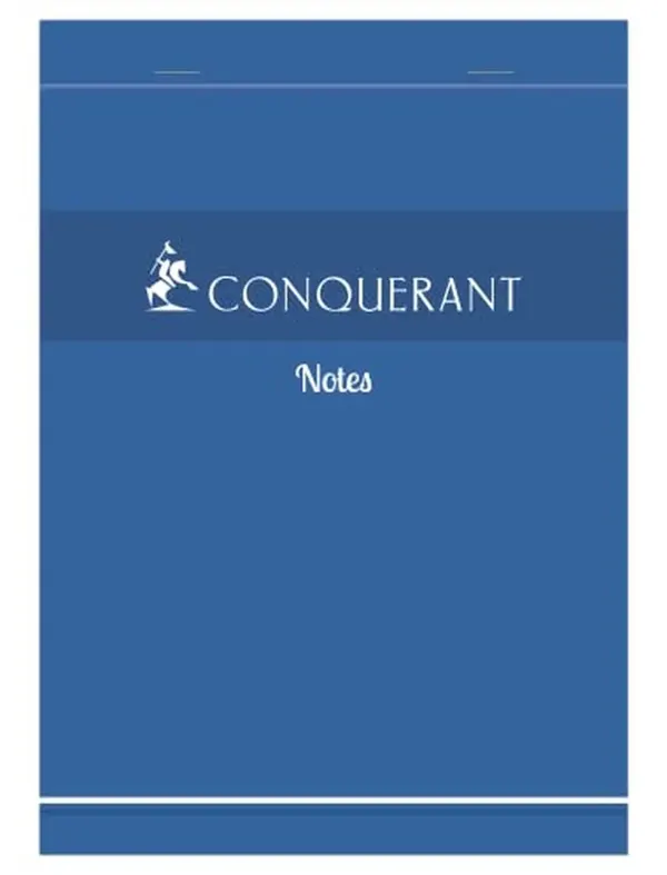 Bloc mémo conquerant sept couverture offset agrafé en tête a4 210x297mm 160pages 60g 5x5mm — Non classé