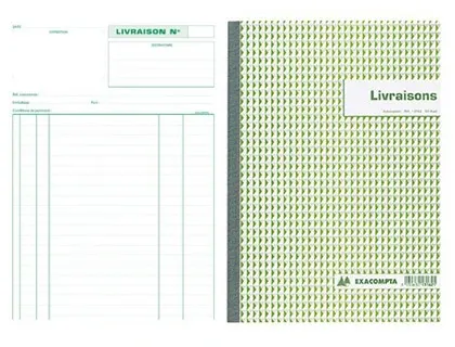 Manifold Bons de livraison NCR format 21 x 18 cm 50 duplicatas autocopiants, EXACOMPTA — Papier, cahier & courrier