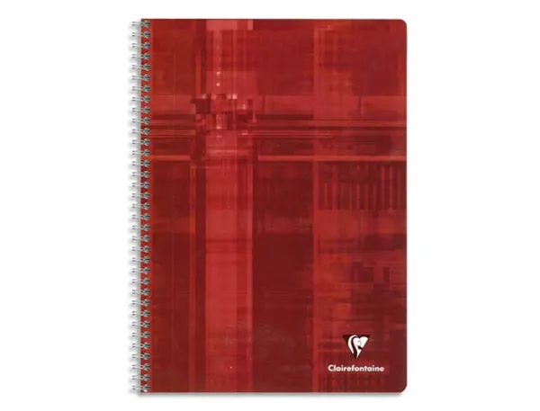 Cahier clairefontaine papier vélin velouté couverture pelliculée reliure intégrale a4 21x29,7cm 180 pages 90g 5x5mm — Non…