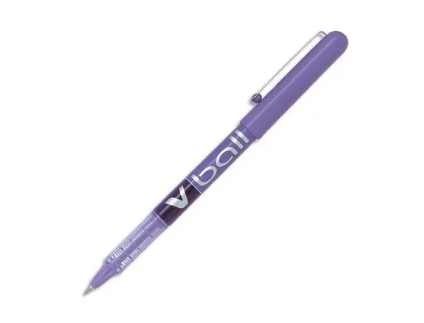 Roller pilot v-ball 5 pointe metal 0,3mm encre liquide coloris violet — Non classé