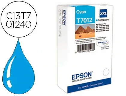 Cartouche d'encre original epson c13t70124010 3400 p cyan — Non classé