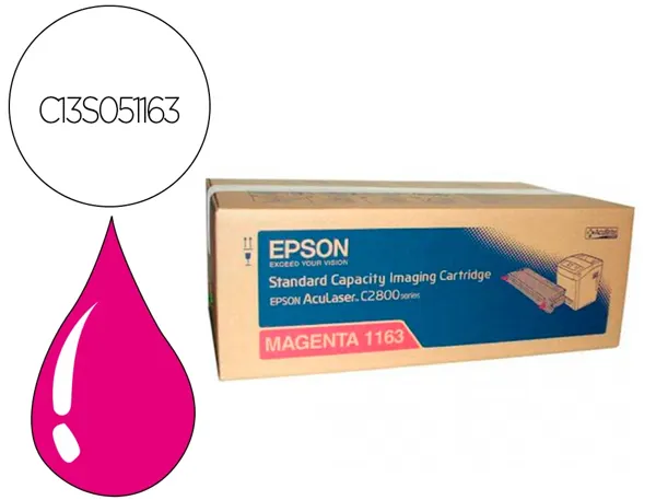 Toner laser original epson c13s051163 2000 p magenta