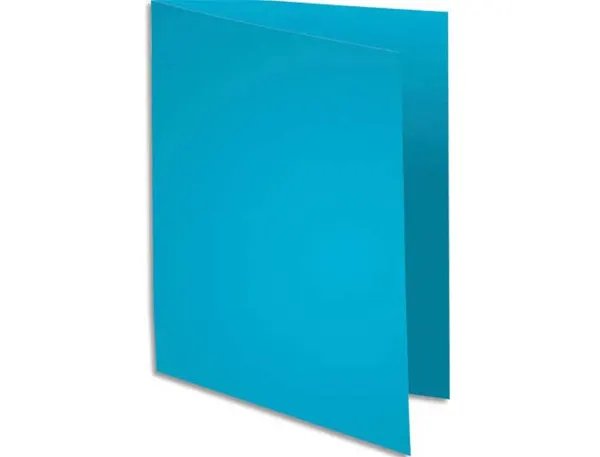 Chemise exacompta super carte 240x320mm 210g coloris bleu clair pack 100 unités — Non classé