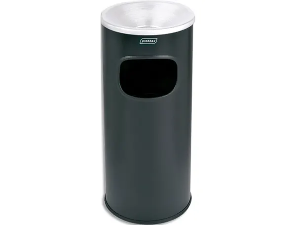 Borne cendrier probbax ronde eco noir 30 l — Non classé