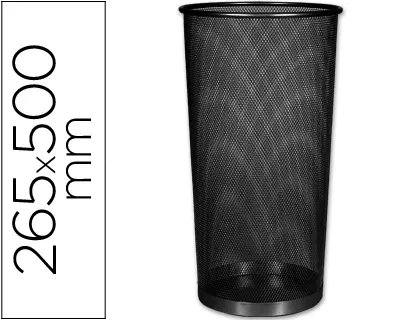 Porte-parapluies q-connect maille métallique capacité 22.6l hauteur 500mm diamètre fond 265mm coloris noir — Non classé