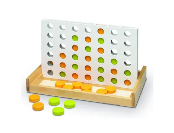 Jeu quatre en ligne bois 42 pions — Non classé