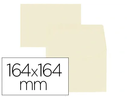 Enveloppe oxford vélin 164x164mm 120g coloris vanille étui 20 unités — Non classé