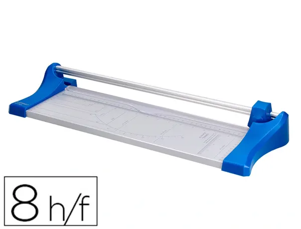 Rogneuse q-connect a3 10f base acier lame rotative aig uisée automatique table imprimée guide angle 440x157mm — Non classé