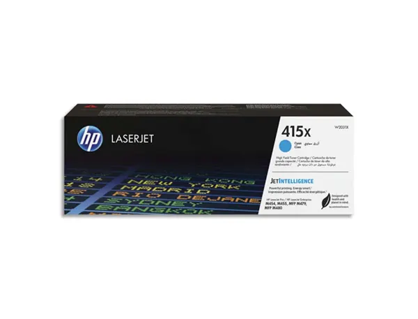 Toner laser original hp 415x 6000 p cyan — Non classé