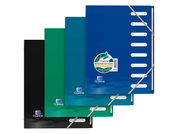 Trieur hamelin oxford school life oceanis a4 polypropylene recycle opaque assorti — Non classé