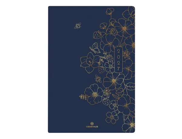 Agenda oberthur semainier 25 fsc astoria 1 semaine/2 pages 16x24 cm 128p coloris marine — Non classé