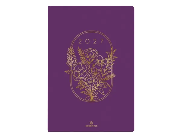Agenda oberthur semainier 25 fsc astoria 1 semaine/2 pages 16x24 cm 128p coloris violet — Non classé