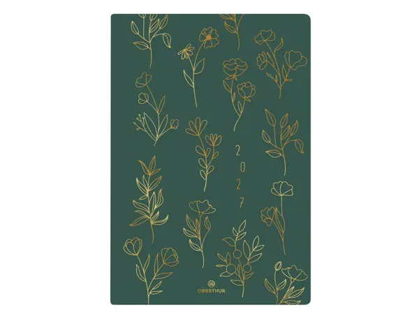 Agenda oberthur semainier 25 fsc astoria 1 semaine sur 2 pages 16x24cm 128p coloris vert — Non classé