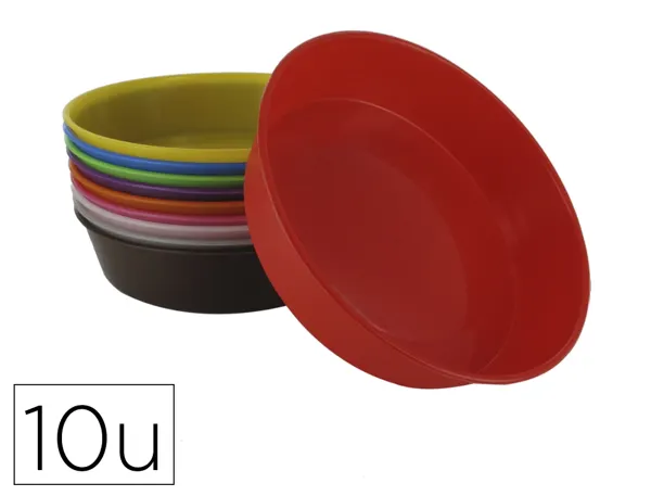Assiette o'color tri et peinture diametre 13cm coloris assortis lot 10 unites — Non classé
