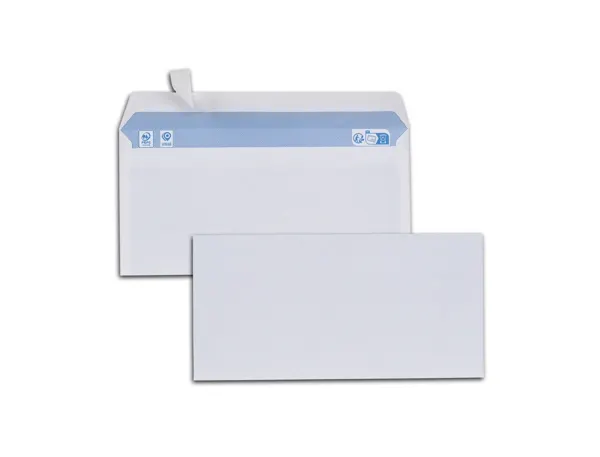 Enveloppes blanches dl 80g adhesives pefc eco 110x220mm boite de 500 unites — Non classé