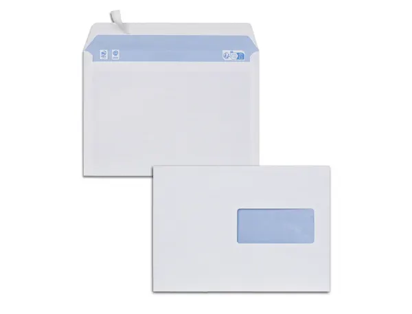 Enveloppes blanches c5 80g f45adhesives 162x229mm pefc eco boite de 500 unites — Non classé