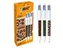 Stylo-Bille Bic 4 Couleurs Pointe Moyenne 1mm Retractable Corps Imprime Leopard Assortis — Fournitures — vue 2