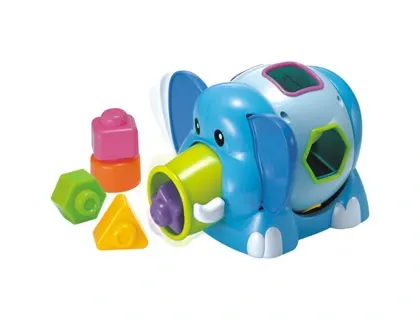 Jeu miniland éléphantin éléphant 6 pièces colorées à encastrer ou empiler — Non classé
