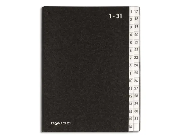 Trieur durable numérique 32 touches a4+ dos extensible couverture en carton solide sans pvc — Non classé