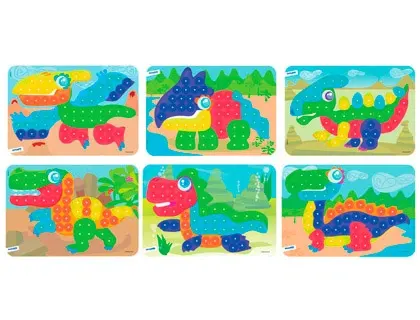 Jeu miniland planches dino 31x21cm pack de 6 unités — Non classé