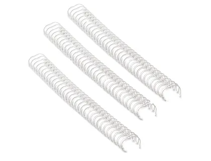 Reliure métallique fellowes relieur pas 3:1 34 boucles a4 3/8 in diamètre 10mm coloris blanc boîte 100 unités — Non classé