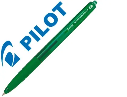Stylo-bille pilot super grip g rétractable pointe fine coloris vert — Non classé