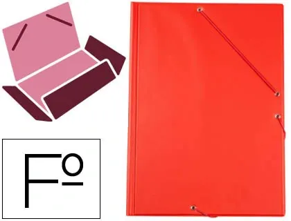 Chemise liderpapel carton rembordé dos flexible a4+ 320x240mm 3 rabats élastique coloris rouge — Non classé