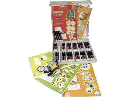 Marqueur peinture pébéo skrib acrylique schoolbox 12 coloris assortis pochette 36 unités — Non classé