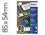 Carte Visite Avery Impression Jet D'encre Recto Verso 260g/M2 85x54 mm Bords Lisses Blanc Mat Pochette 80 Unités —… — vue 2