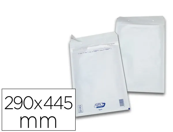 Pochette gpv bulles air kraft blanc 75g 290x445mm j boîte 50 unités — Non classé