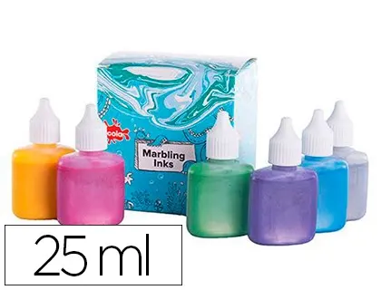 Marbling Oz International Base Huile Resiste Eau Lumiere Couleurs Miscibles Kit 6 Couleurs Metallisees — Activités…