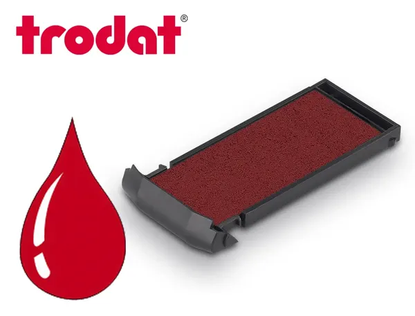 Cassette encrage trodat 6/9412 pour tampon mobile printy 9412 47x18mm coloris rouge — Non classé