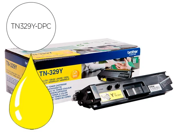 Toner laser compatible dpc brother tn329y 6000 p jaune — Non classé