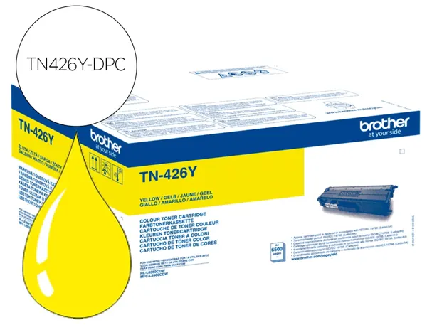Toner laser compatible dpc brother tn426y 6500 p jaune — Non classé