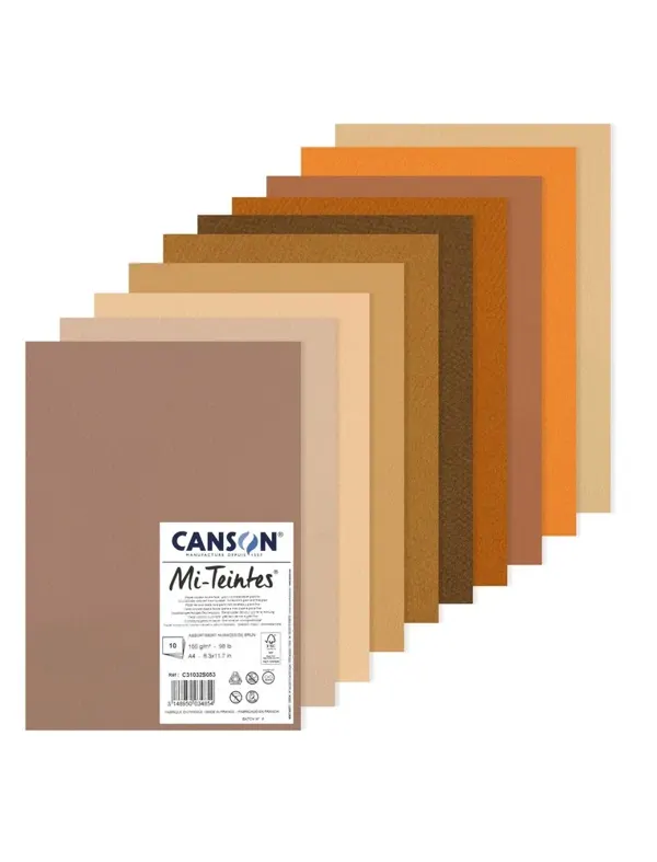50f pap can mi-teint 160g a4+npapier dessin canson feuille m — Non classé
