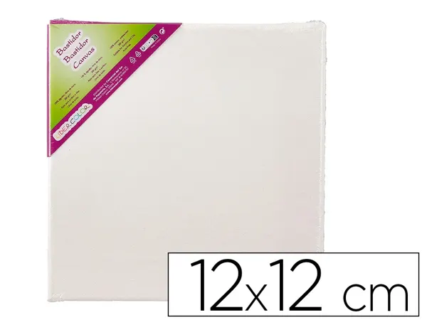 Toile sur chassis liderpapel agraffe au dos 100% coton 12x12 cm — Non classé