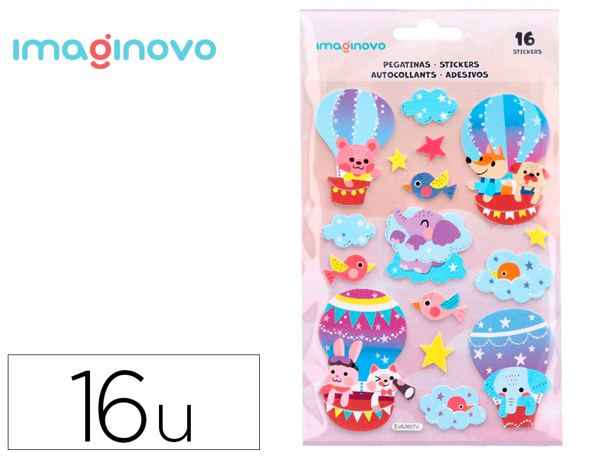 Autocollants imaginovo montgolfiere magic dreams en relief 210x130 mm sous blister — Non classé