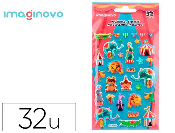 Autocollants imaginovo kids cirque en mousse eva 190x105 mm sous blister — Non classé