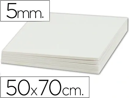 Carton entrecolle liderpapel 50x70cm epaisseur 5mm unicolore blanc — Non classé