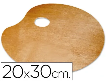 Palette de melange liderpapel bois ovale 20x30 cm grosseur 0,3 cm — Non classé