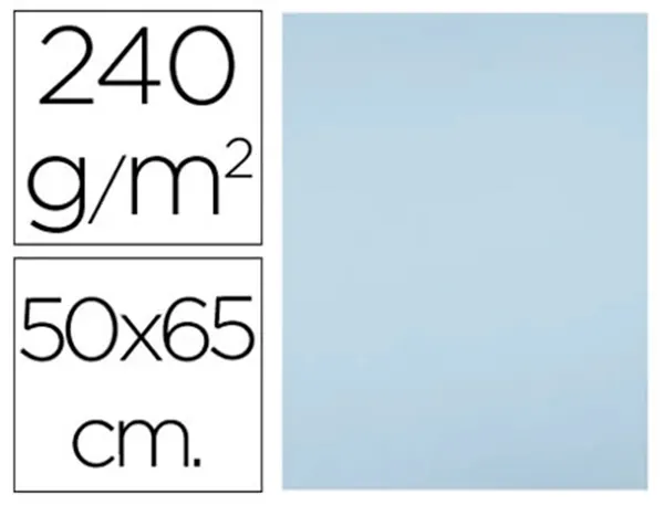 Papier cartonné liderpapel dessin travaux manuels 240g/m2 50x65cm unicolore bleu — Non classé