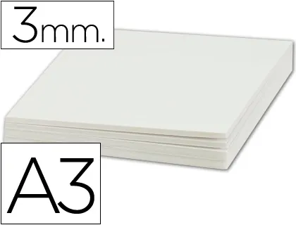 Carton entrecolle liderpapel a3 epaisseur 3mm unicolore blanc — Non classé