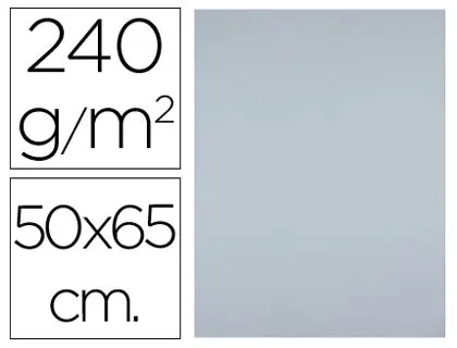 Papier cartonne liderpapel 50x65cm 240gr coloris gris paquet 25 feuilles — Non classé