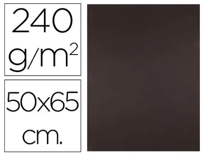 Papier cartonne liderpapel 50x65cm 240gr coloris marron paquet 25 feuilles — Non classé