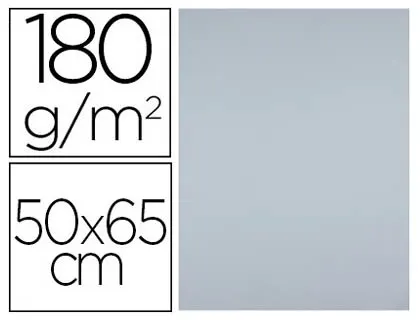 Papier cartonne liderpapel 50x65cm 180gr coloris gris paquet 25 feuilles — Non classé