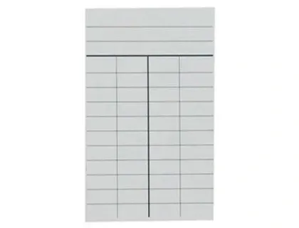 Fiche Bibliothèque Elve 4 Colonnes Format 75x125 mm Boîte 1000 Unités Coloris Blanc, EDITIONS FUZEAU — Fournitures